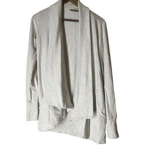 Athleta Light Gray Open Front Cardigan